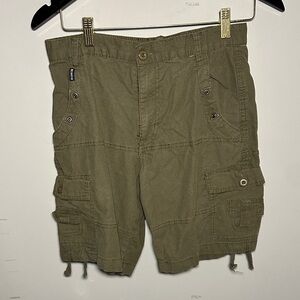 Rocawear Men's Green y2k Cargo Shorts